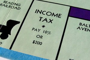 Monopoly game Income Tax