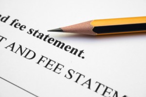 Fee statement